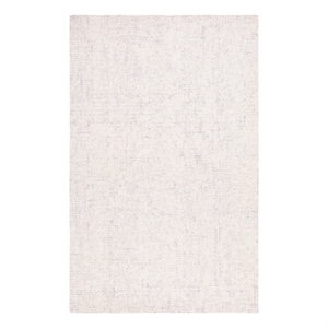 Safavieh Abstract 5'-0&quot x 8'-0&quot Wool Hand Tufted Rug in Light Gray / Ivory