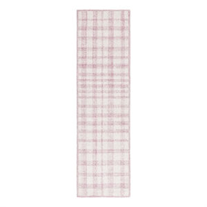 Safavieh Abstract 2'-3&quot x 8'-0&quot Wool Hand Tufted Rug in Ivory / Pink