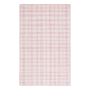 Safavieh Abstract 5'-0&quot x 8'-0&quot Wool Hand Tufted Rug in Ivory / Pink