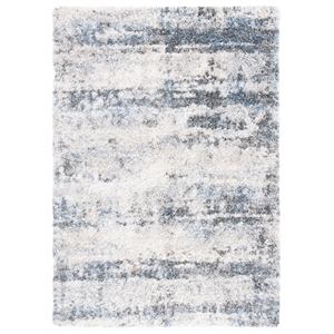 Safavieh Berber Shag200 10'-0&quotx14'-0&quotPolypropylenePowerLoomedRuginIvory/Charcoal