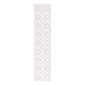 Safavieh Augustine 2'-0&quot x 7'-0&quot Cotton Power Loomed Rug in Beige / Ivory