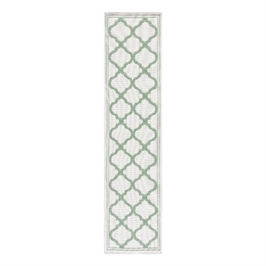 Safavieh Bermuda 2'-0&quot x 8'-0&quot Polypropylene Power Loomed Rug in Beige / Green