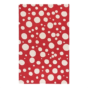 Safavieh Cambridge 5'-0&quot x 8'-0&quot Wool Hand Tufted Rug in Red / Ivory