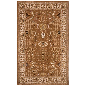 Safavieh Classic 4'-0&quot x 6'-0&quot Wool Hand Tufted Rug in Gold / Beige