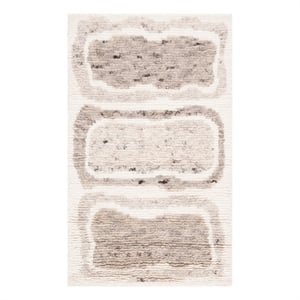 Safavieh Casablanca 3'-0&quot x 5'-0&quot Wool Hand Knotted Rug in Ivory / Brown