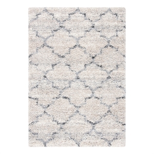 Safavieh Fontana Shag  800 9'-0&quot x12'-0&quotPolypropylene PowerLoomedRuginGray/Ivory