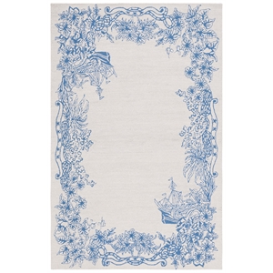 Safavieh Chelsea 5'-0&quot x 8'-0&quot Wool Hand Tufted Rug in Blue / Gray