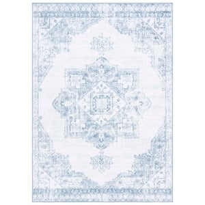 Safavieh Layla 5'-3&quot x 7'-6&quot Polypropylene Power Loomed Rug in Ivory/ Gray /Blue