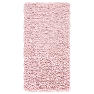 Safavieh Madrid Shag 200 2'-0&quot x 4'-0&quot Polyester Power Loomed Rug in Blush