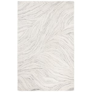 Safavieh Metro 4'-0&quot x 6'-0&quot Wool and Cotton Hand Tufted Rug in Ivory / Silver