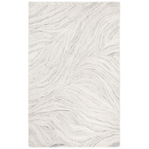 Safavieh Metro 6'-0&quot x 9'-0&quot Wool and Cotton Hand Tufted Rug in Ivory / Silver