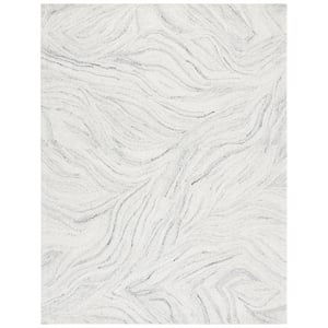 Safavieh Metro 9'-0&quot x 12'-0&quot Wool and Cotton Hand Tufted Rug in Ivory / Silver
