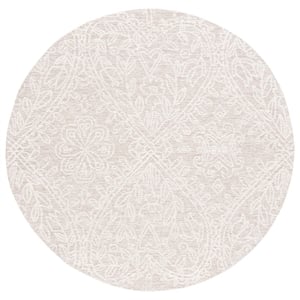 Safavieh Metro 6'-0&quot x 6'-0&quot Wool and Cotton Hand Tufted Rug in Beige / Ivory