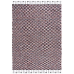 Safavieh Montauk 8'-0&quot x 10'-0&quot Cotton Flat Weave Rug in Red / Yellow