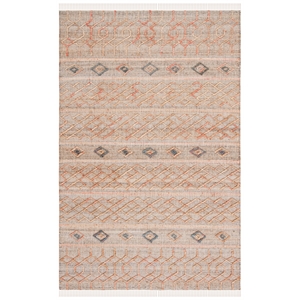 Safavieh Natural Fiber 5'-0&quot x 8'-0&quot Jute Hand Loomed Rug in Natural / Rust