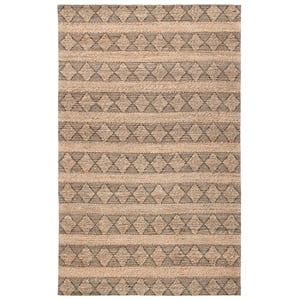 Safavieh Natural Fiber 8'-0&quot x 10'-0&quot Jute Hand Tufted Rug in Natural / Black