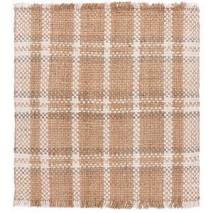 Safavieh Natural Fiber 6'-0&quot x 6'-0&quot Jute Flatweave Rug in Natural / Ivory