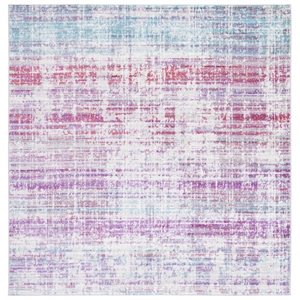 Safavieh Skyler 6'-7&quot x 6'-7&quot  Polypropylene Power Loomed Rug in Silver / Purple