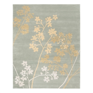 Safavieh Soho 7'-6&quot x 9'-6&quot Wool Hand Tufted Rug in Light Blue / Multi-Color