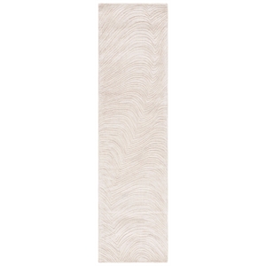 Safavieh Trace 2'-3&quot x 9'-0&quot Wool and Cotton Hand Tufted Rug in Beige