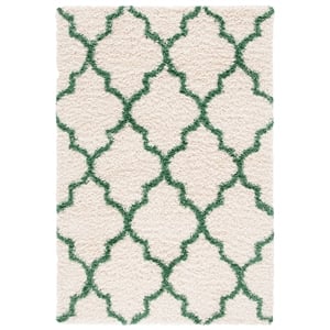 Safavieh Venus Shag 500 9'-0&quot x 12'-0&quotPolypropylene Power LoomedRuginIvory/Green