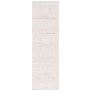Safavieh Vermont 2'-3&quot x 8'-0&quot Wool Hand Woven Rug in Ivory / Beige