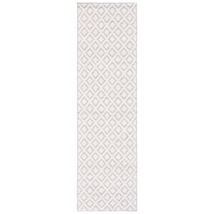 Safavieh Vermont 2'-3&quot x 8'-0&quot Wool Hand Woven Rug in Ivory / Light Blue