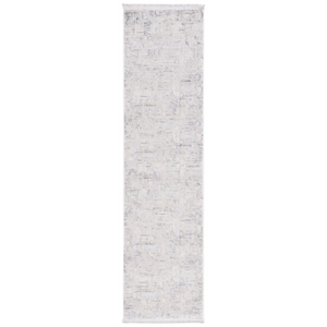 Safavieh Whisper 2'-2&quot x 10'-0&quot Cotton Power Loomed Rug in Light Gray / Beige