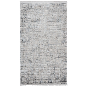 Safavieh Whisper 3'-0&quot x 5'-0&quot Cotton Power Loomed Rug in Light Gray / Beige
