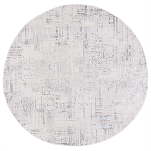Safavieh Whisper 6'-7&quot x 6'-7&quot Cotton Power Loomed Rug in Light Gray / Beige