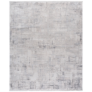 Safavieh Whisper 8'-0&quot x 10'-0&quot Cotton Power Loomed Rug in Light Gray / Beige