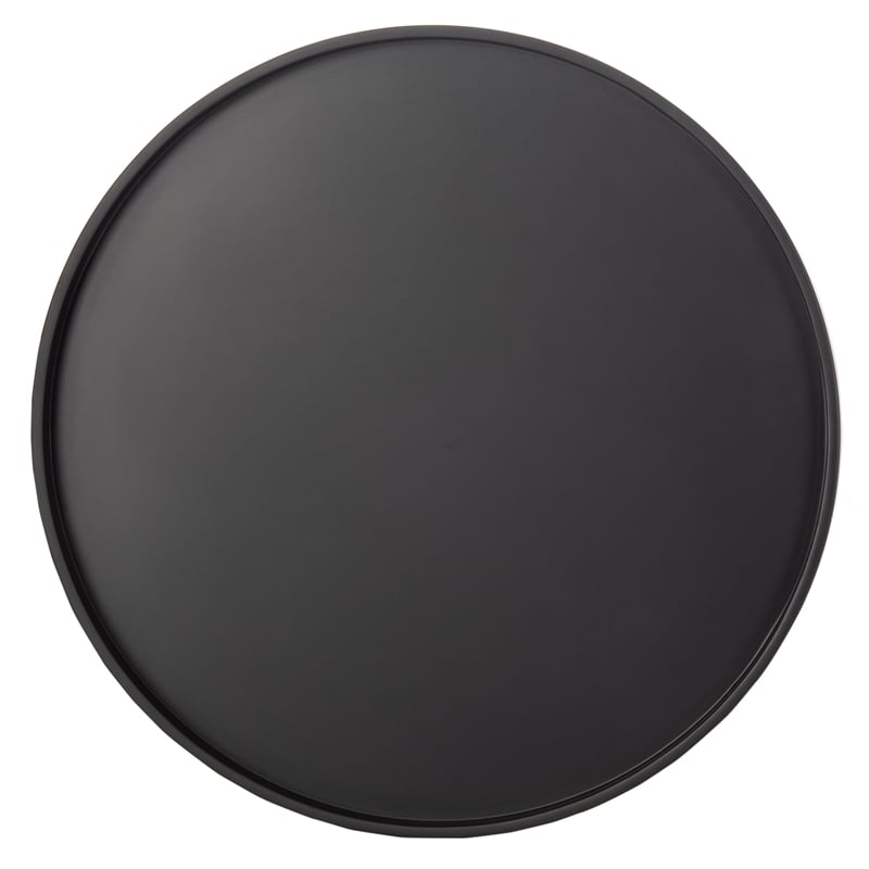 Safavieh Fritz Wood and Metal Round Tray Side Table in Black