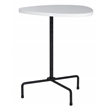 Safavieh Berlin Wood and Metal Tripod Side Table in White / Black