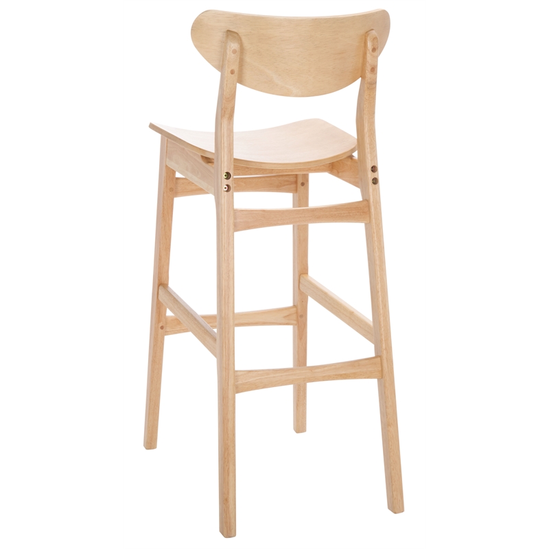Safavieh Thaxton Wood Bar Stool  in Natural