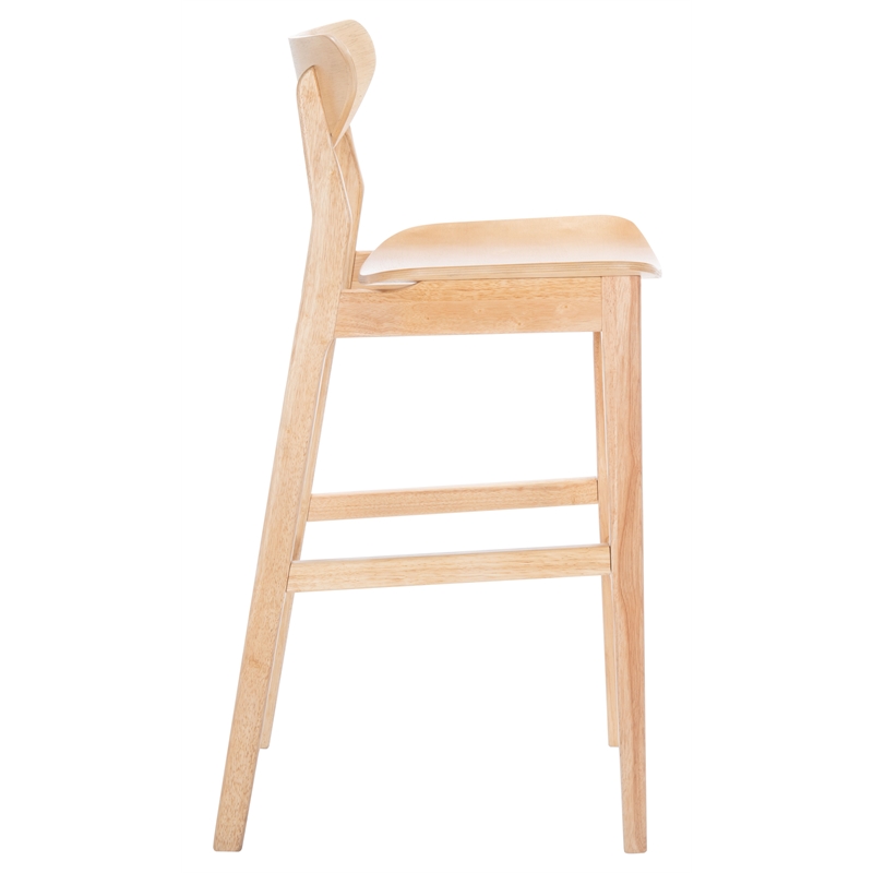 Safavieh Thaxton Wood Bar Stool  in Natural