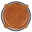 Safavieh Luella Wood and Iron  Counter Stool in Walnut / Black