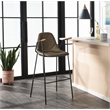 Safavieh Tanner Wood and Metal Mid Century Barstool in Olive / Black