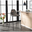 Safavieh Tanner Wood and Metal Mid Century Barstool in Ash / Black