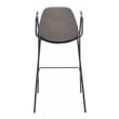 Safavieh Tanner Wood and Metal Mid Century Barstool in Ash / Black