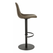 Safavieh Sky Wood and Metal Adjustable Swivel Barstool in Olive / Black