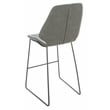 Safavieh Masami Wood and Metal Counter Stool in Gray / Black