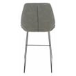 Safavieh Masami Wood and Metal Counter Stool in Gray / Black