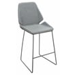 Safavieh Masami Wood and Metal Counter Stool in Gray / Black