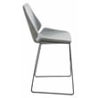 Safavieh Masami Wood and Metal Counter Stool in Gray / Black