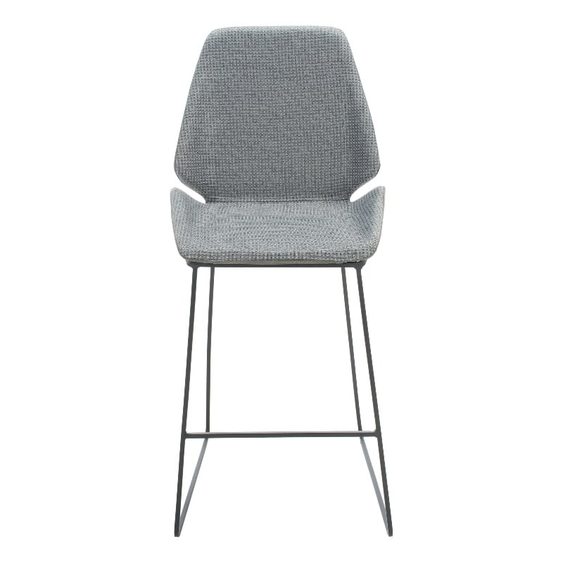 Safavieh Masami Wood and Metal Counter Stool in Gray / Black