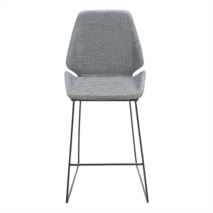 Safavieh Masami Wood and Metal Counter Stool in Gray / Black