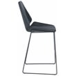 Safavieh Masami Wood and Metal Counter Stool in Black / Black