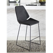 Safavieh Masami Wood and Metal Counter Stool in Black / Black