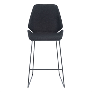 Safavieh Masami Wood and Metal Counter Stool in Black / Black