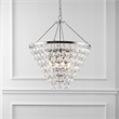 Safavieh Nydia Iron Teardrop Chandelier  in Nickel